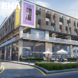 تصميم 3D خارجي حديث للمول – Capital Elite Developments – Mall West 5 – 6 أكتوبر
